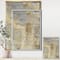 Designart - Geometric Cream Block I - Modern Glam Canvas in Gold Frame
